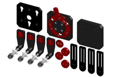 Vacuum gripper sample kit mounting plate