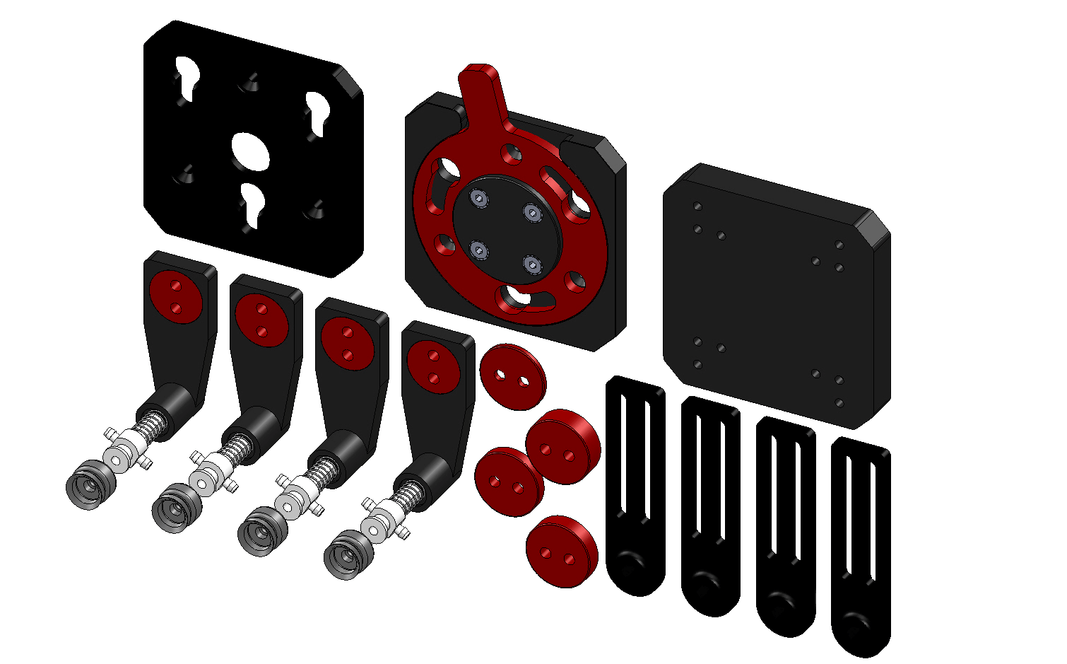 Vacuum gripper sample kit mounting plate