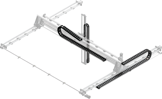 Energiekettensätze für igus Raumportale