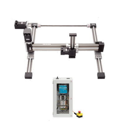 Robot 3 assi X-Y-Z - Motori passo-passo con encoder, spazio di lavoro 400x400x150 mm