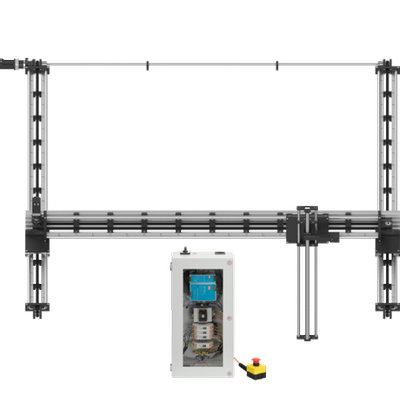 Robot 3 assi X-Y-Z - Motori passo-passo con encoder, spazio di lavoro 2000 x 2000 x 1000 mm